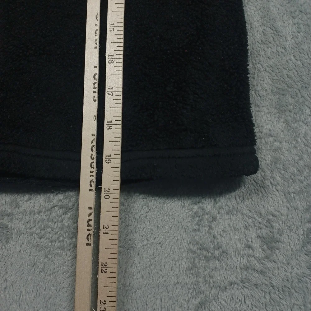 North Face Jacket Girls Medium Black Fleece Full‎ Zip Outdoor Logo Casual Pocket